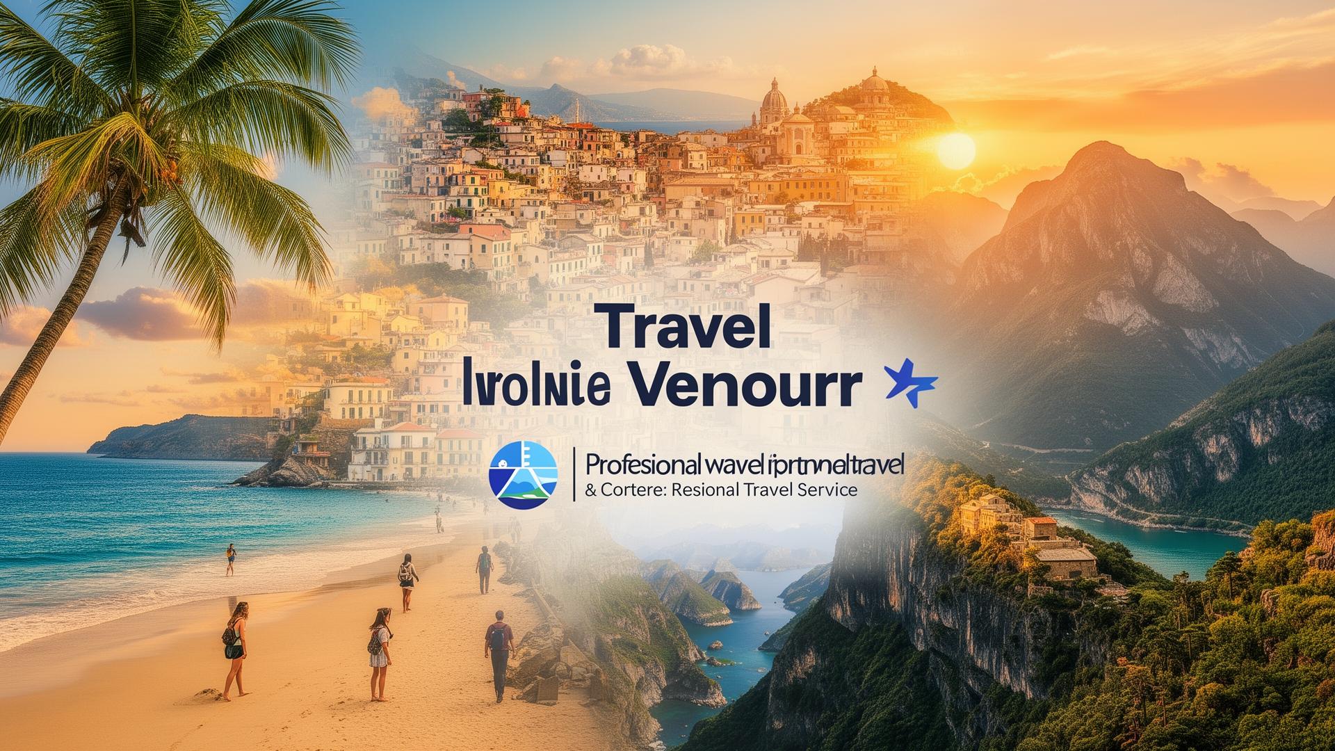 Travel destinations collage